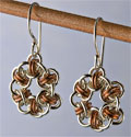 Barrel Ring Earrings metalsmithing, chain maille,  how to make jewelry, jewelry designs, wire wrapping, wire jewelry, sterling silver wire, silver wire, wire jewelry making, wire wrap, earring making