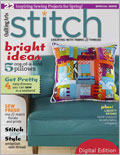 Stitch, Spring 2009: Digital Edition sewing, stitch, fabric, Tricia Waddell, sewing room, contemporary sewing, Diana Rupp, textiles
