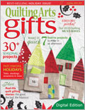 Quilting Arts Gifts 2010/2011: Digital Edition Quilting Arts, Quilting Arts Gifts, Pokey, quilted gift ideas, patchwork gifts, stitched gift ideas, tree skirt, handmade ornaments, fabric ornaments, felted wool pincushions, no-sew fabric ornaments, rag doll pattern, handmade brooch, reversible patchwork tote, patchwork place mats, handmade apron pattern