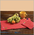 Garter Placemats and Hot Pad