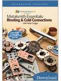 Metalsmith Essentials: Riveting & Cold Connections (Video Download) metalsmith, Riveting, Cold Connections, cold connection jewelry, how to rivet jewelry, riveting jewelry, jewlery rivets