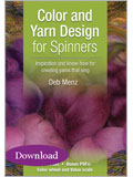 Color and Yarn Design for Spinners (Video Download) knitting, spinning, Deb Menz, knit, spin, scarf, scarves, handspinning, handspun, designing yarns, Color and Yarn Design for Spinners, yarns, design, yarn design, yarn spinning 