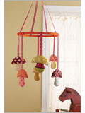 Mushroom Mobile sewing patterns, patterns, pattern, mushroom mobile, baby mobile, theresa gonzalez, stitch