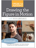 Drawing the Figure in Motion with Rob Liberace (Video Download) cross hatching, American Artist, hatching drawing, figure drawing, drawing techniques, art lesson, art demo, master workshop