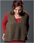 Ribby-Yo Vest knitting pattern, vest, tank, easy pattern, quick knitting, 