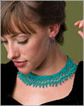 Victoria's Choker Necklace crochet pattern, crochet jewelry, necklace pattern, lace, beads, 