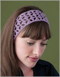 Ella's Headband  crochet pattern, crochet headband, lace, butterfly motif, 