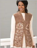 Birch Vest crochet pattern, vest pattern, double crochet, crochet lace, raglan shaping