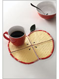 Apple Coasters sewing pattern, patterns, sewing pattern, ayumi takahashi, apple coasters, table coasters