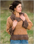 Xylem Pullover knitting pattern, pullover, sweater, Upside-down sweater, Cowl neck, Knit in the round