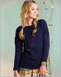 Lapis Yoke knitting pattern, Pullover, Sweater, Backward loop cast-on, Yoke, Knit in the round, Top-down
