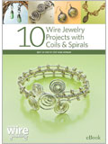 10 Wire Jewelry Projects with Coils & Spirals (eBook) wire, wirework, wire jewelry, how to make wire jewelry, wire wrapping, wire wrap, wire wrapped jewelry, wire jewelry designs, step by step wire jewelry, making wire jewelry.