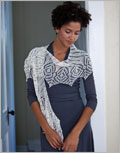 Oslo Walk Shawl knit, pattern, shawl, scarf, lace, beaded, glass beads, delicate, lightweight