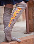 Art Deco Argyle Stockings knit, pattern, sock, stocking, art deco, argyle, intarsia, colorwork