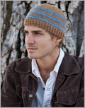 Bohus-Inspired Hat Hat, twisted stitches, bohus, colorwork, slipped stitch, slipped stitch colorwork, intermediate, buckles