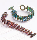 Riviera Rivoli Jewelry making, beading, beads, beaded bracelets, beaded necklace, seed beads, beadwork, beading patterns, bead patterns, Herringbone, how to make jewelry, bead embroidery, beading projects, peyote stitch, beaded jewelry designs