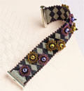 Harlequin Cuff Jewelry making, beading, beads, beaded bracelets, beaded necklace, seed beads, beadwork, beading patterns, bead patterns, Herringbone, how to make jewelry, bead embroidery, beading projects, peyote stitch, beaded jewelry designs