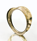 Handwrought Brass Bangle Gemstones, soldering, jewelry making, riveting, lapidary, jewelry tools, metalsmithing, stone cutting, silver jewelry making, precious metals, custom jewelry, jewelry design, how to make jewelry, silversmith, making jewelry