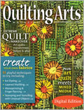 Quilting Arts, August/September 2011: Digital Edition quilting arts, pokey bolton, surface design, 