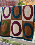 Cranberry Island Throw knit, pattern, colowork, intarsia, blanket, throw, quilt