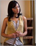 Draped Vest knit, pattern, vest, top, short-row, drape