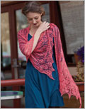 Rose Lace Stole  knit, pattern, stole, shawl, wrap, eyelet, lace  