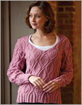 Tatiana's Sweater knit, pattern, pullover, sweater, cable, lace