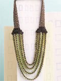 Greensleeves Collar Jewelry making, beading, beads, beaded bracelets, beaded necklace, seed beads, beadwork, beading patterns, bead patterns, Herringbone, how to make jewelry, bead embroidery, beading projects, peyote stitch, beaded jewelry designs.