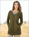 Magnanimity Cardi pockets, cardigan, flax, sweater, knit, pattern, pullover