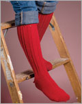 Daring Red Boot Socks