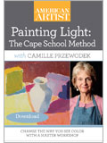 Painting Light: The Cape School Method with Camille Przewodek (Video Download) painting color, color mixing, painting light effects, color mixing demo, color lesson, oil painting, still life demo, still life painting, Camille Przewodek