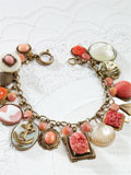 Coral Charm Bracelet