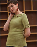 Cumulus Tee knit, tee, top, t-shirt, blouse, stockinette, knitting pattern