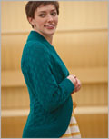 Dockside Cardigan knit, cardigan, jacket, pullover, shrug, brocade stitch, ribbing, knitting pattern