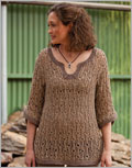 Pebble and Reed Tunic knit, pattern, knitting pattern, tunic, dress, pullover, lace knitting, openwork