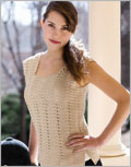 Zipline Shell Interweave Crochet, Linda Permann, tank top, Interweave Crochet Summer 2011, crochet pattern