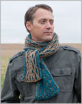 Men's knit scarf pattern: Raised Wale Scarf Men's knit scarf pattern: Raised Wale Scarf