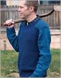 His Favorite Crewneck sweater, pullover, crewneck, knitting for men, man's sweater, Interweave Knits, Weekend 2011