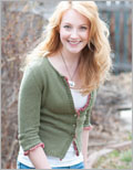 Diana's Cardigan Cardigan, Interweave Knits, Ruffles, Amy Miller, Interweave Knits Weekend 2011, three quarter sleeves 