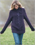 Almost-Cabled Pullover