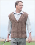 Vest knitting patterns for men: Veddy Vest Vest knitting patterns for men: Veddy Vest