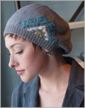 Norquin Beret Accessories, Interweave Knits, Men's, Hat, #1 - Super Fine, Kate Gagnon Osborn, quick knitting, Interweave Knits Weekend 2011, roositud, embellished, knit pattern