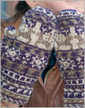 True North Mittens Colorwork, Fair Isle, Mittens, Interweave Knits, #4 – Medium, traditional, Latvian braid, Interweave Knits Fall 2011, cowichan, Odessa Reichel 