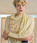 Embassy Scarf Knitscene, Easy, Scarf, stole, garter stitch, #0 - Laceweight, Amy Polcyn, Dropped stitches, knitscene summer 2011 