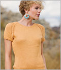 Sigma Tee Knitscene, Easy, Seamless Yoke, Raglan, Melissa Wehrle, Backward-Loop Cast-On, tee, #3 – Light, Dropped stitches, M1, K1f&b, knitscene summer 2011