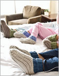 Ribby Slipper Socks