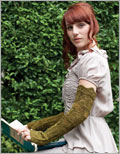 Kensington Mitts knitting pattern, fingerless mitts, lace, knitted lace, 