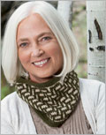 herringbone mosaic cowl