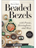 How to Stitch Beaded Bezels (Download in HD) beadwork, peyote stitch, herringbone, netting, bead weaving, beaded bezels, bead embriodery, bead stitching, seed beads