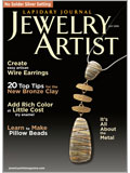 Lapidary Journal Jewelry Artist, July 2009 stone setting, jewelry making tools, jewelry making projects, jewelry etching techniques, metal clay projects, earring project, cabochon cutting, fused wire